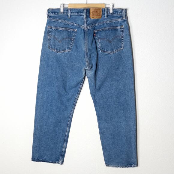 Levi’s Men’s Jeans 501 Vintage Button Fly Classic Straight Leg 100% Cotton 42x30 - Picture 2 of 12